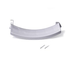Ручка люка BOSCH WAS/WLM Серебро оригинал в сборе со штифтами 648581, 751786, 751783