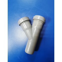 Тройник канализационный ПП 40х40х45 (с кольцом)