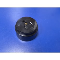 Розетка РШ для электрической плиты 32А 250В 2Р+РЕ (ОУ) черная (производство ЗВИ Россия)