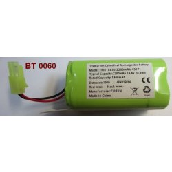 Аккумулятор 14.8V 2200mAh 37*37*71mm 2pin 18650 для пылесоса Supra VCS-4095, Pioneer VC705R