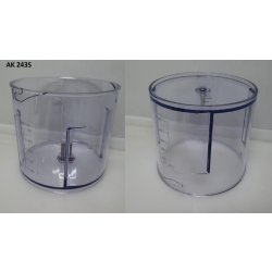 Контейнер (ёмкость) измельчителя 500ml D=116mm H=110х103mm (пластик) цвет clear blue Econ ECO-315HB