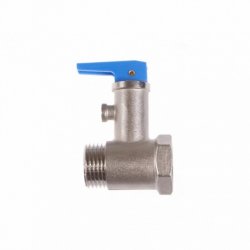 Клапан предохранительный 1/2" 8 бар (0,8 МПа, C/Leva B 2) Синяя ручка. 200508 в/з 100508