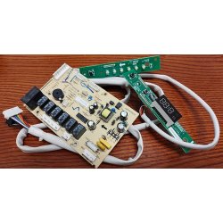Модуль управления с платой индикации и дисплеем + жгуты для ПММ Whirlpool ADGI851FD 482000018975
