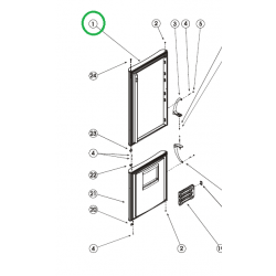 Дверь холодильного отделения Indesit C138 C00853149