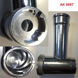 Корпус шнека мясорубки Supra MGS-1401 (камера) 177х105мм  AK0687