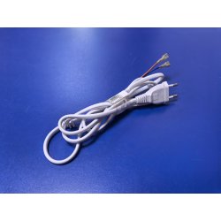 Шнур сетевой евро белый с подключением на плату Scarlett