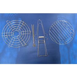 Комплект подставок аэрогриля, барбекю, духовки (низкая/высокая/для жарки/щипцы/шампуры) Vitesse