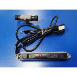 Переключатель слайдер 967IR900 с патронами для ламп (C012) и шнуром питания