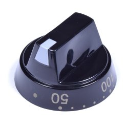 Ручка терморегулятора чёрная Hansa (маркировка 50-250)