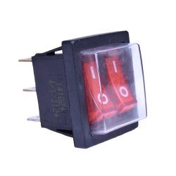 Блок переключателей 2-клавишный с подсветкой (6 контактов) HCKD-043 водонагревателя Ariston