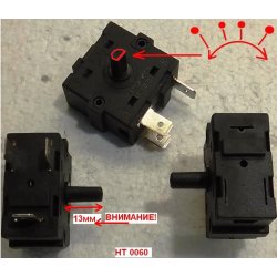 Переключатель режимов 250V 16A (3pin 4полож.)(32*32*18mm L-13mm) HT0060 для масляного радиатора ORS