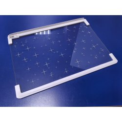 Стеклополка 495*357 с передним и задним обрамлением холодильной камеры Vestel VDD345VW