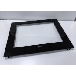 Стекло внешнее 594*470 дверцы д. шкафа (чёрное) для Simfer B6EB56070 YFA60-31SP-041-003