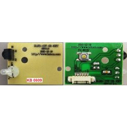 Плата фотоприёмника+клавиатура (IR+ Key Board) DLED-15T-IR-KEY Rev 1.0 TV Supra STV-LC24LT0010W/Econ