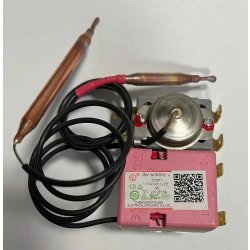 Термостат водонагревателя капилярный сдвоенный с термостатом безопасности WY72"C 16A 0040401122B