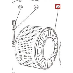 Барабан в сборе с крестовиной для Haier HW-C1470TVE / HW-A1270TVE 0020802853A в/з 49047277
