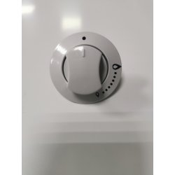 Ручка управления газовым краном (DeLuxe/ДеЛюкс) с обрамлением белая