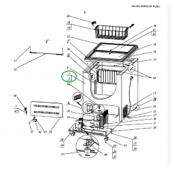 Шкаф Бирюса 455KX (корпус) 0765100000-25