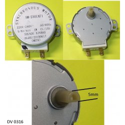 Двигатель поворотный 220V 4W 49TYD-5 50TYZ-0.1B01 DV0316 в/з DV0091