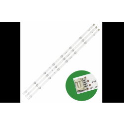 Светодиодная подсветка матрицы (комплект 3 линейки по 8 св) ТВ Fusion FLTV-40T21 YHF-4C-LB4008-YH3